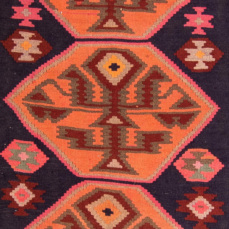 Løber Kelim-tæppe - gammelt - 320 x 145 cm - flerfarvet