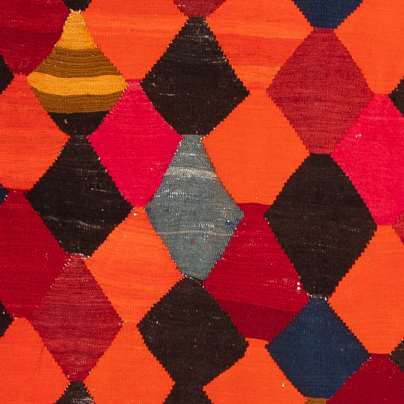 Løber Kelim-tæppe - gammelt - 320 x 145 cm - flerfarvet