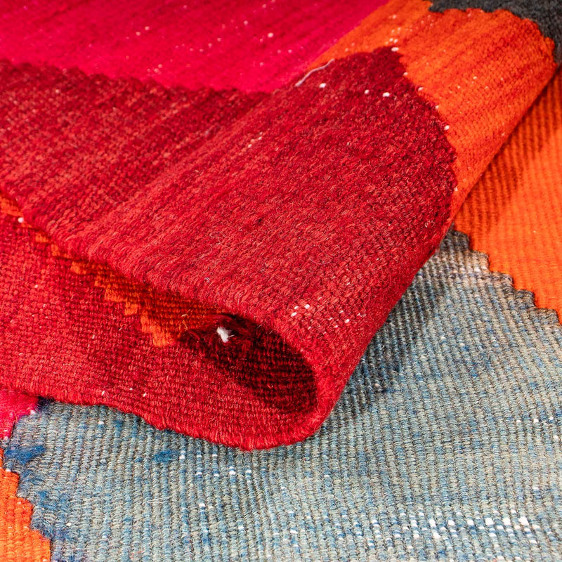 Løber Kelim-tæppe - gammelt - 320 x 145 cm - flerfarvet