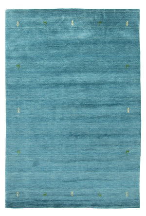 Gabbeh-tæppe - Softy - 299 x 202 cm - lyseblå