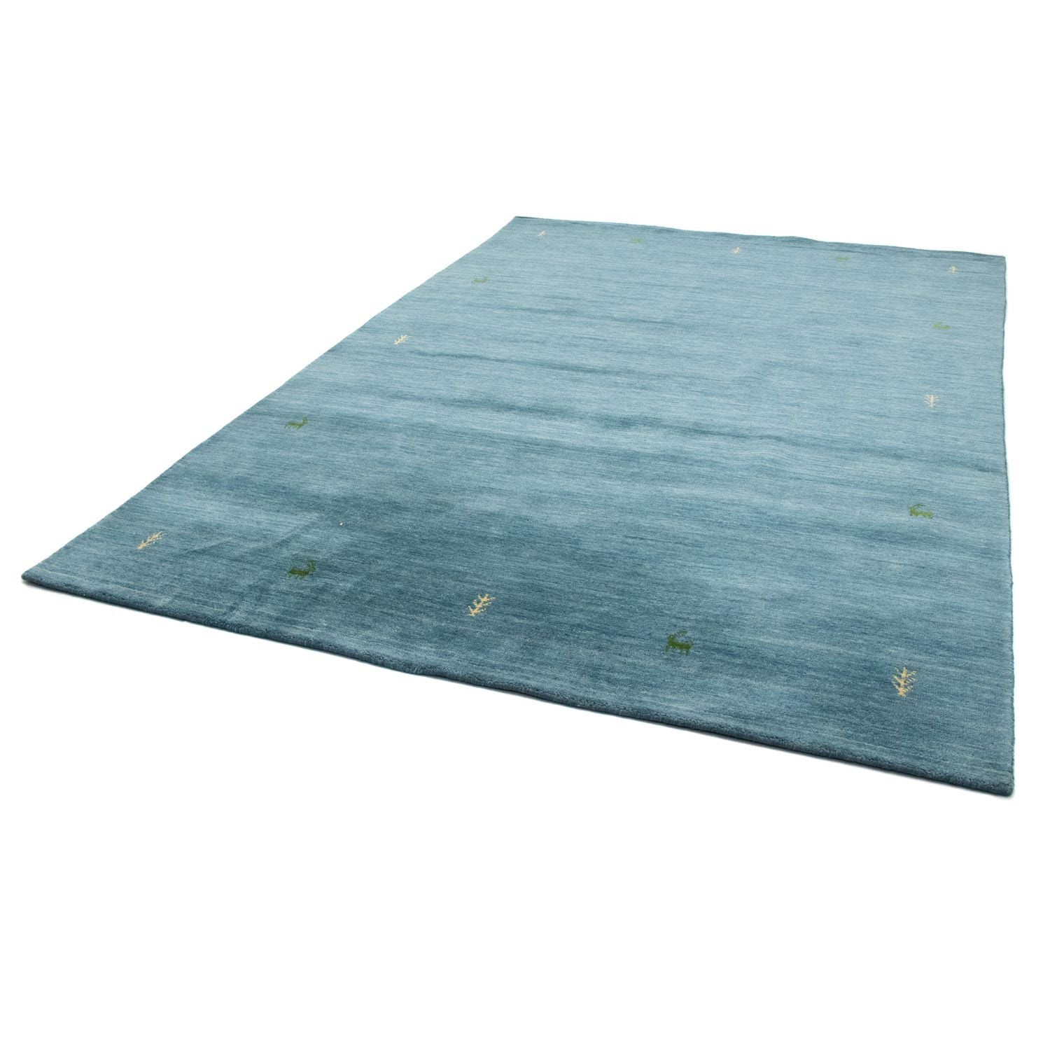 Gabbeh-tæppe - Softy - 299 x 202 cm - lyseblå
