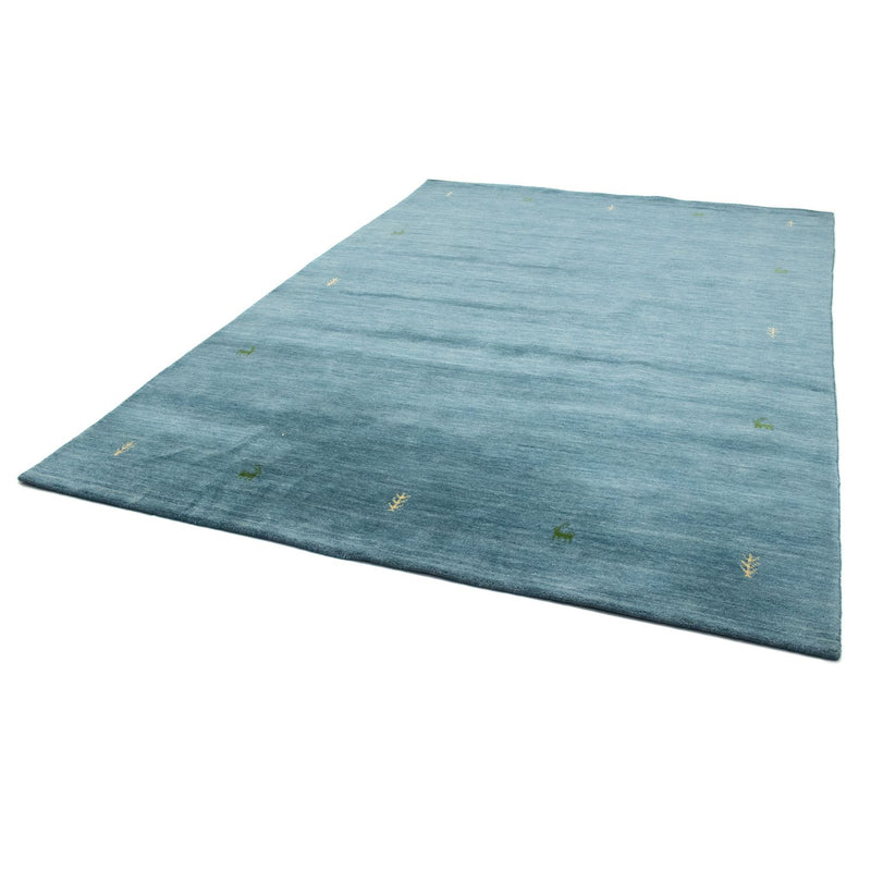 Gabbeh-tæppe - Softy - 299 x 202 cm - lyseblå
