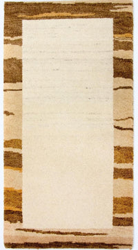Gabbeh-tæppe - Indus - 141 x 75 cm - beige