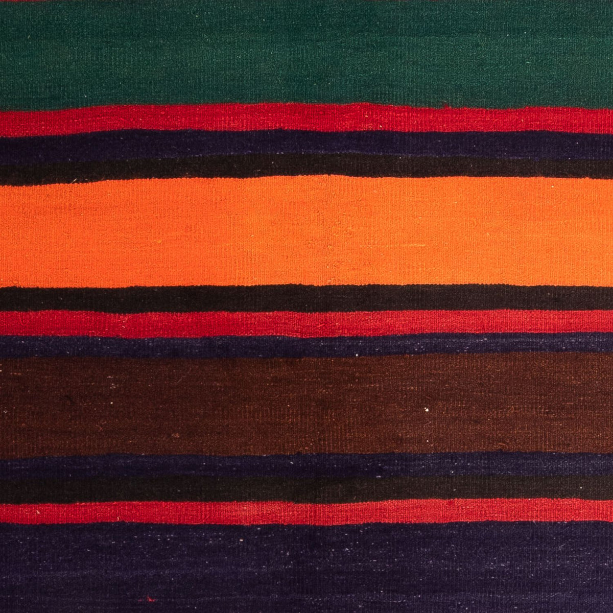 Kelim-tæppe - gammelt - 210 x 175 cm - flerfarvet