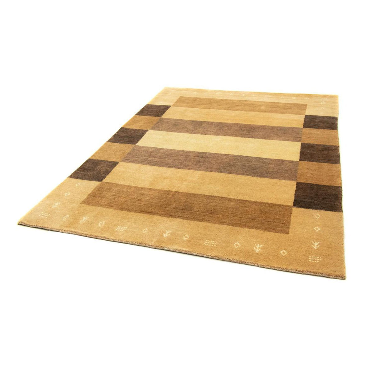 Gabbeh-tæppe - Softy - 229 x 164 cm - mørk beige