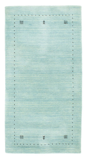 Gabbeh-tæppe - Softy - 142 x 73 cm - lyseblå