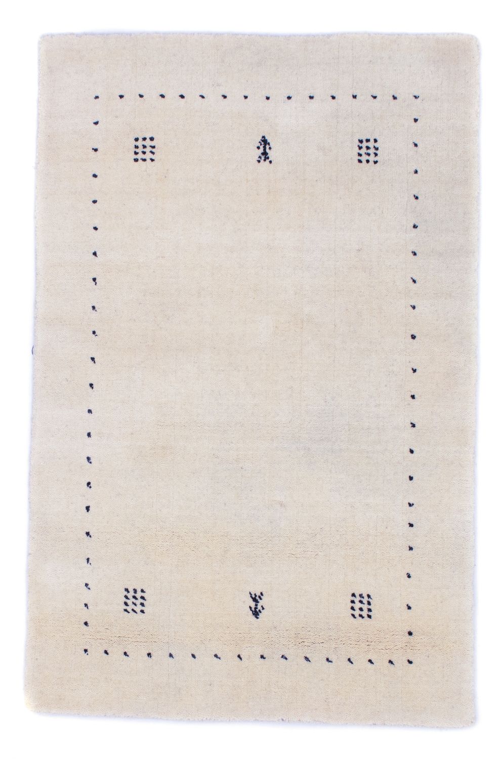 Gabbeh-tæppe - Softy - 90 x 60 cm - naturlig hvid