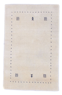 Gabbeh-tæppe - Softy - 90 x 60 cm - naturlig hvid