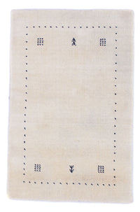 Gabbeh-tæppe - Softy - 90 x 60 cm - naturlig hvid