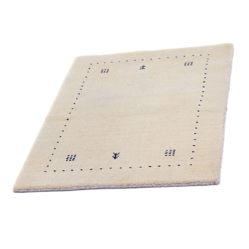 Gabbeh-tæppe - Softy - 90 x 60 cm - naturlig hvid