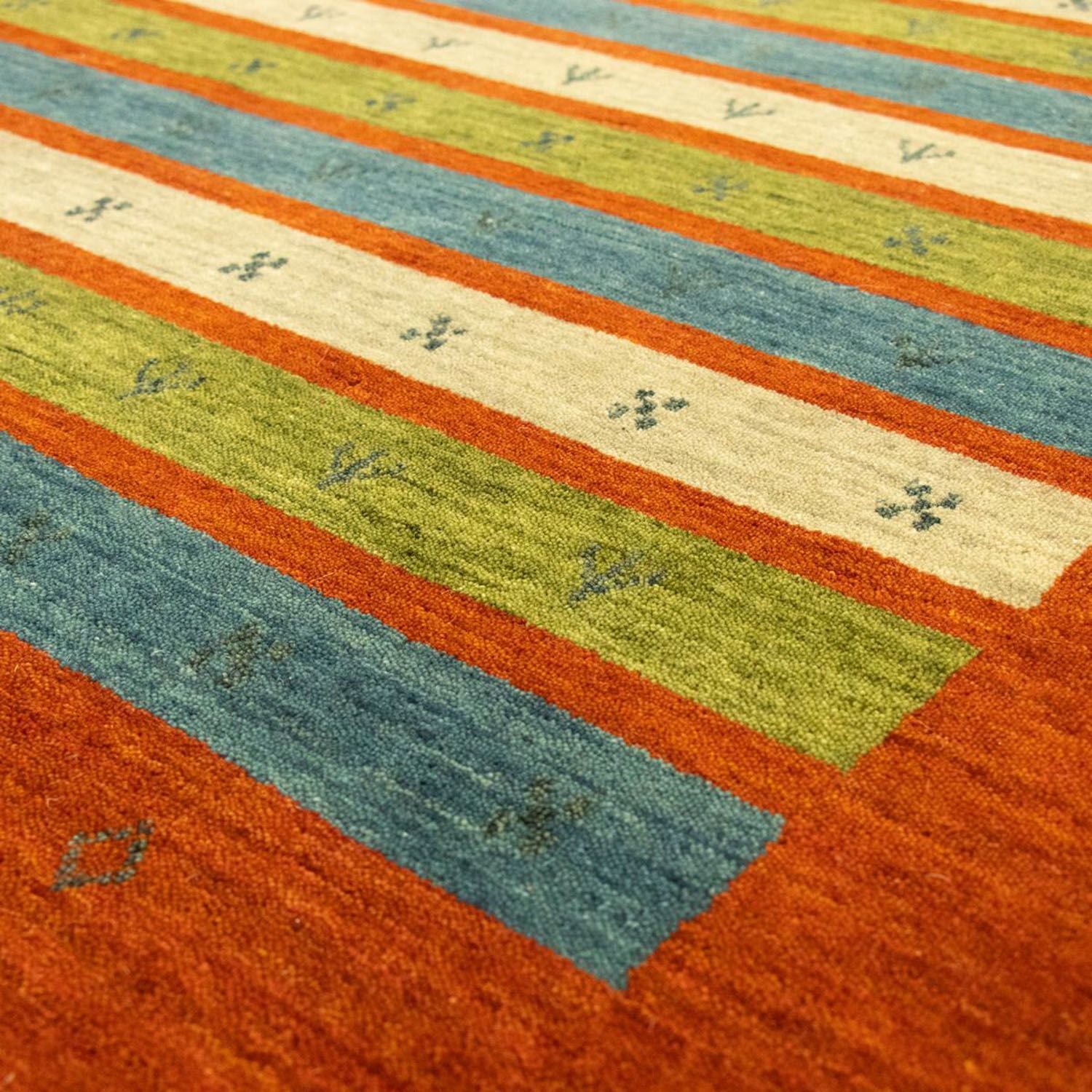 Gabbeh-tæppe - Softy - 203 x 144 cm - farvet