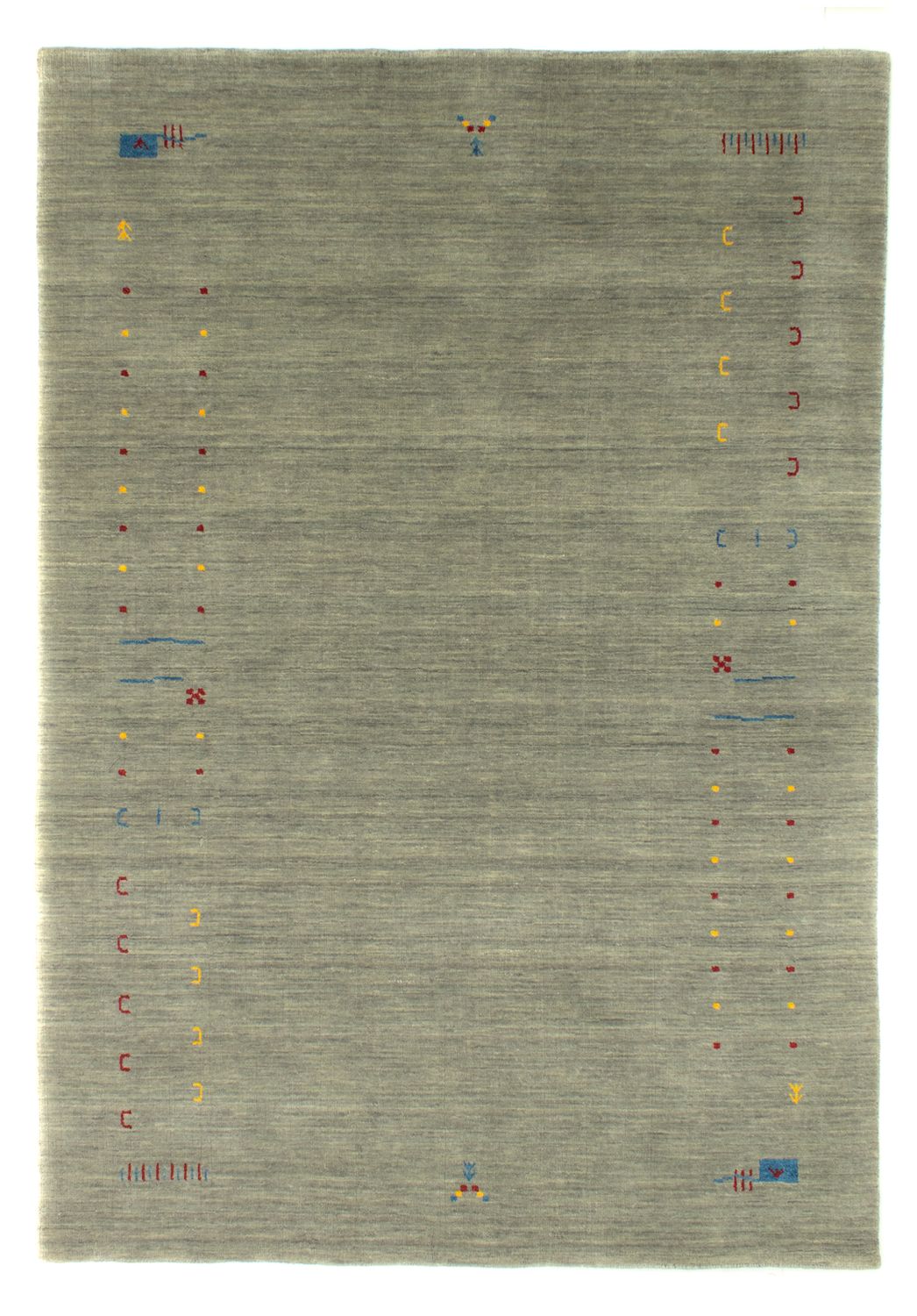 Gabbeh-tæppe - Softy - 202 x 143 cm - sølv