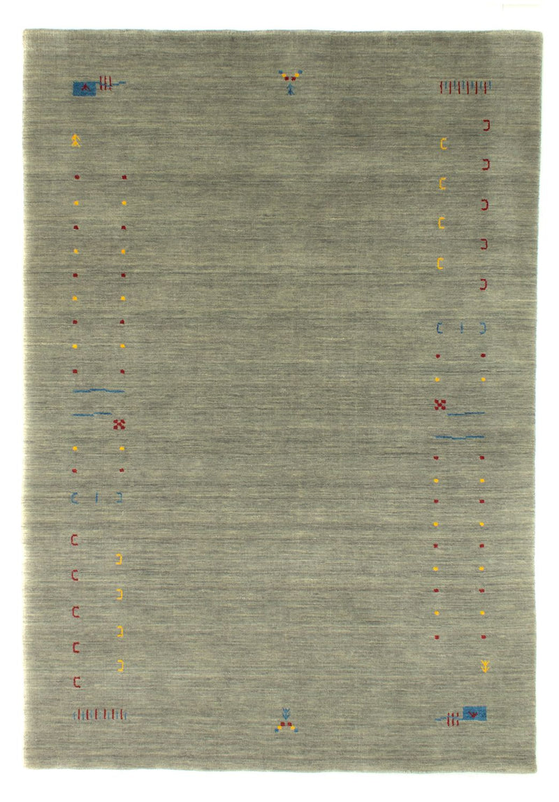 Gabbeh-tæppe - Softy - 202 x 143 cm - sølv