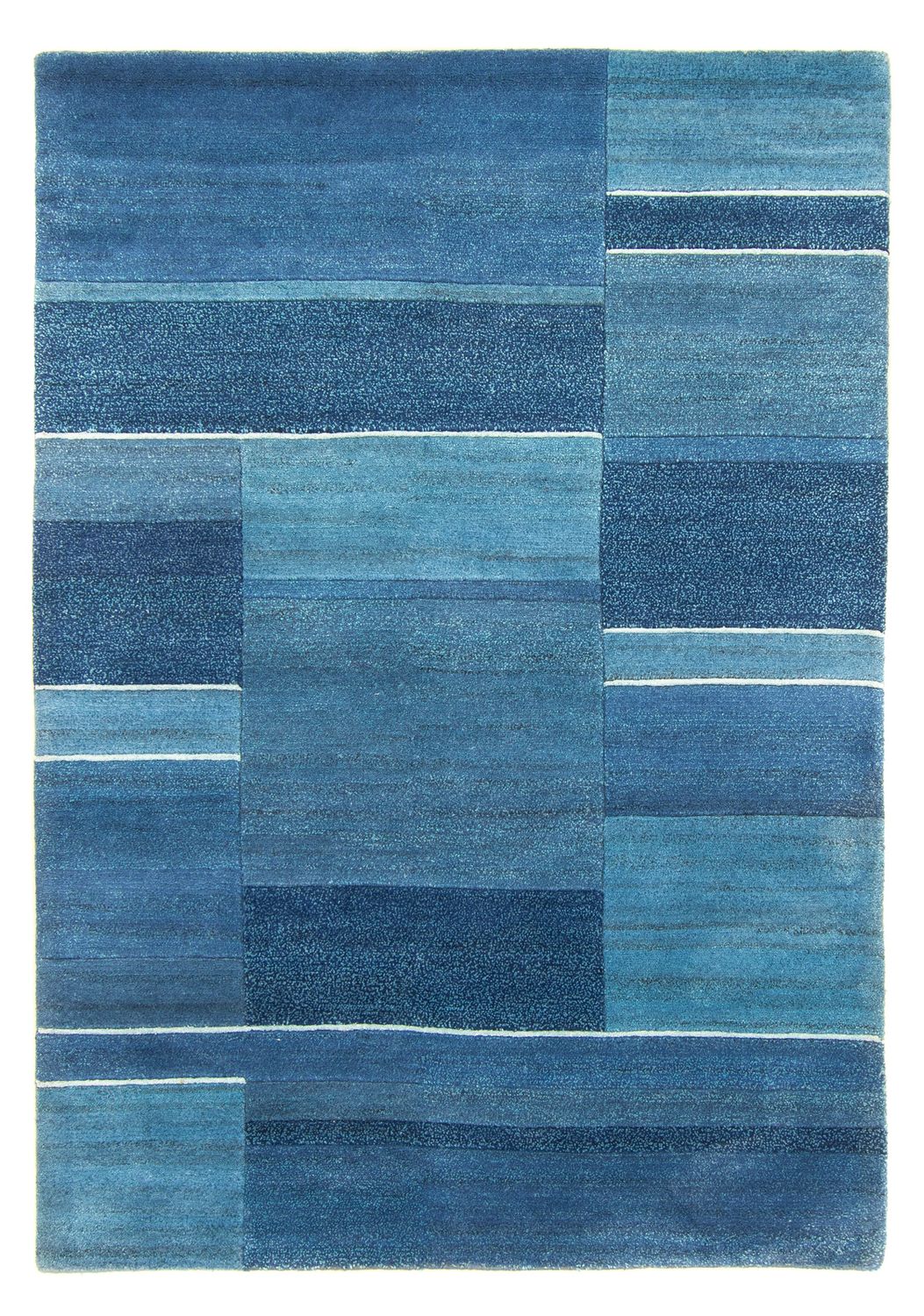 Nepal Tæppe - 181 x 123 cm - blå