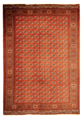 Turkaman-tæppe - 333 x 260 cm - mørkerød