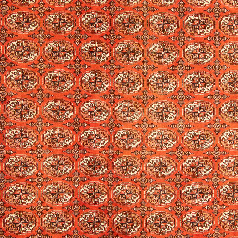 Turkaman-tæppe - 333 x 260 cm - mørkerød