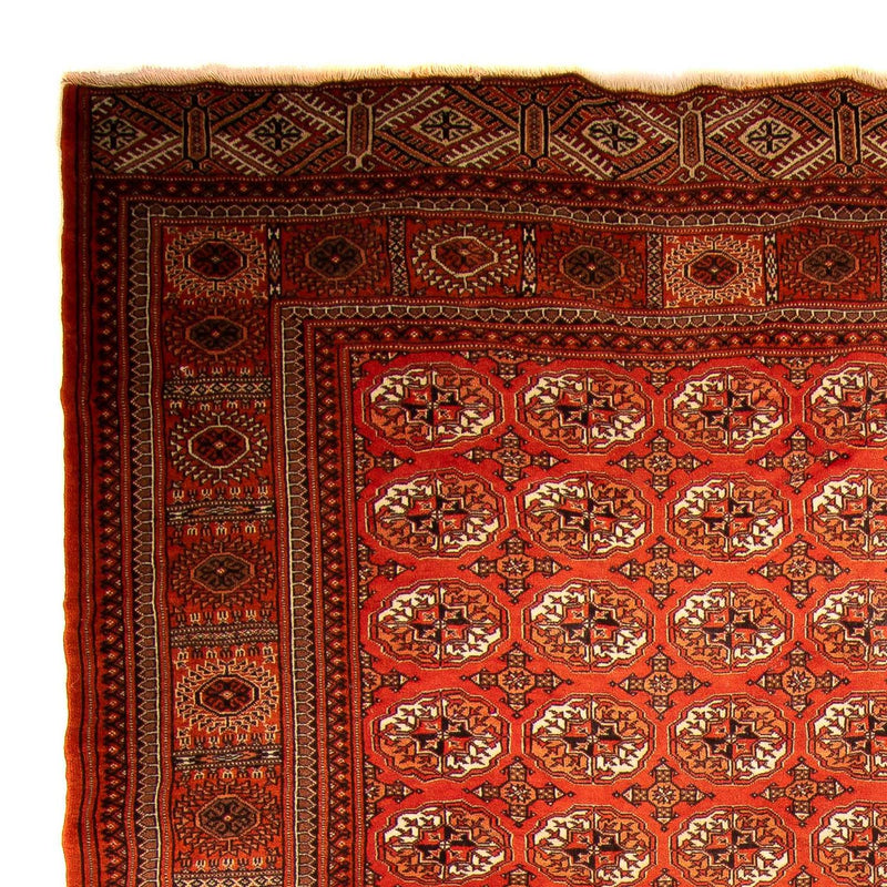 Turkaman-tæppe - 333 x 260 cm - mørkerød