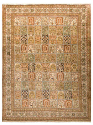 Silketæppe - Kashmir Silk - 328 x 240 cm - flerfarvet