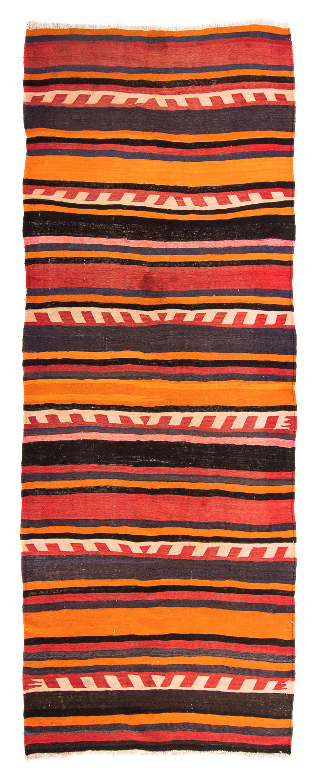 Løber Kelim-tæppe - gammelt - 295 x 120 cm - flerfarvet