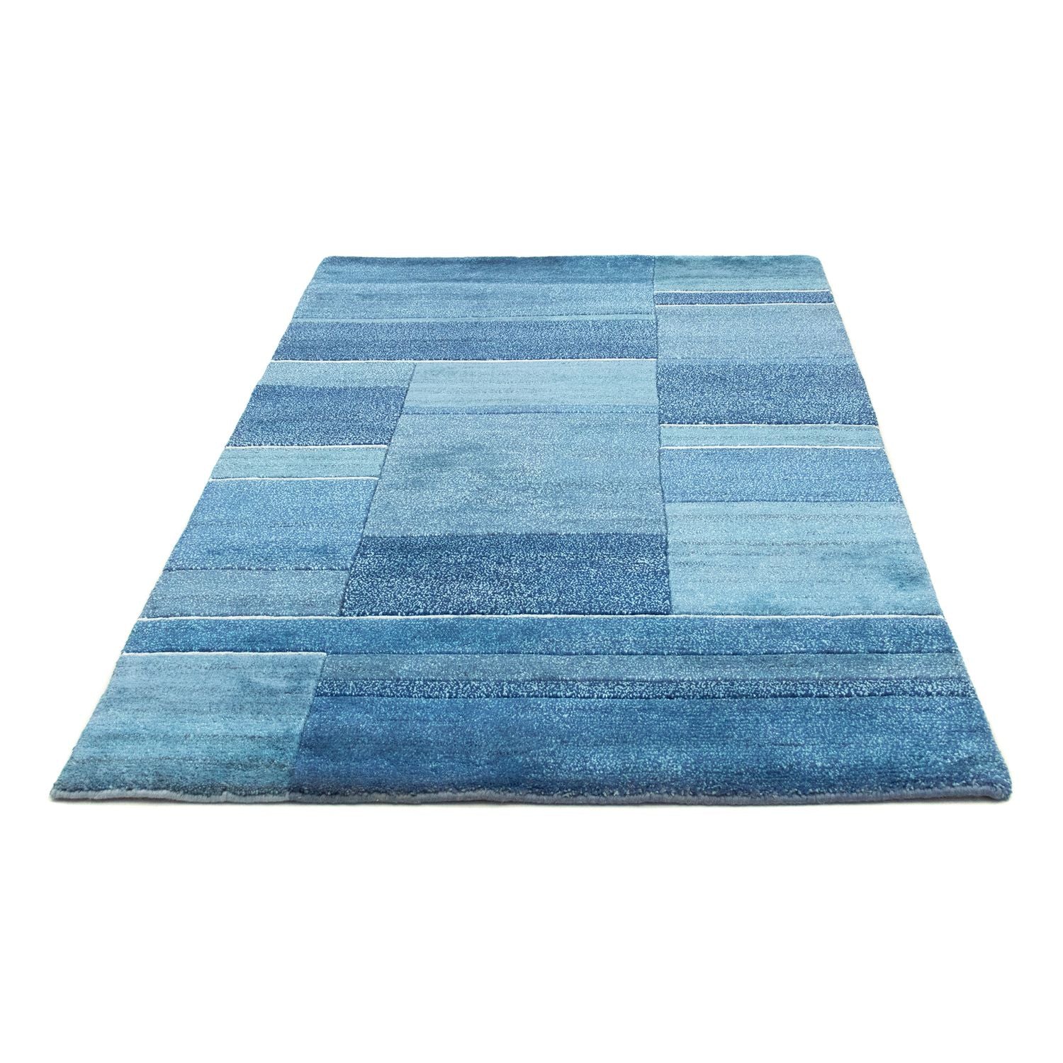 Nepal Tæppe - 181 x 119 cm - blå