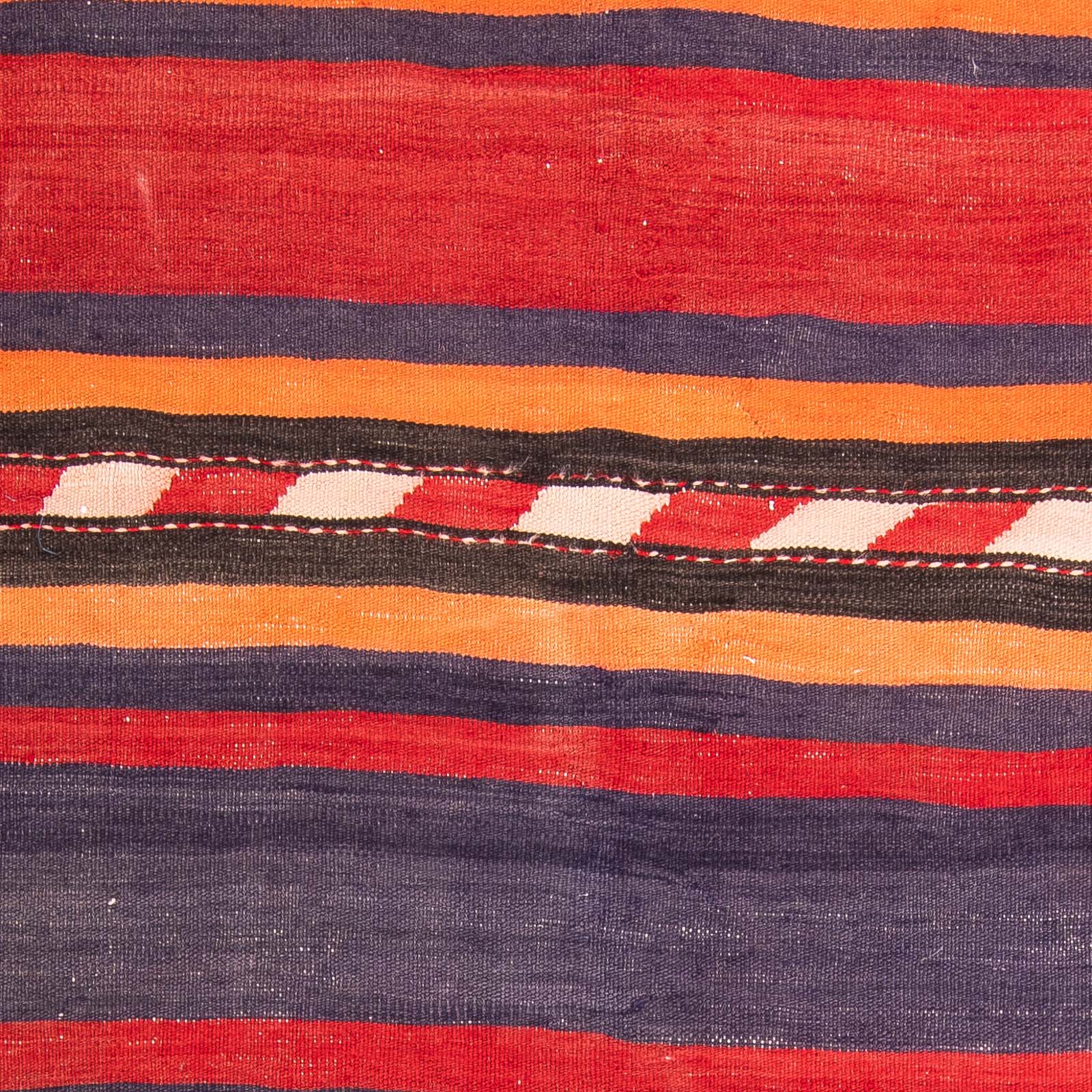 Kelim-tæppe - gammelt - 165 x 150 cm - flerfarvet