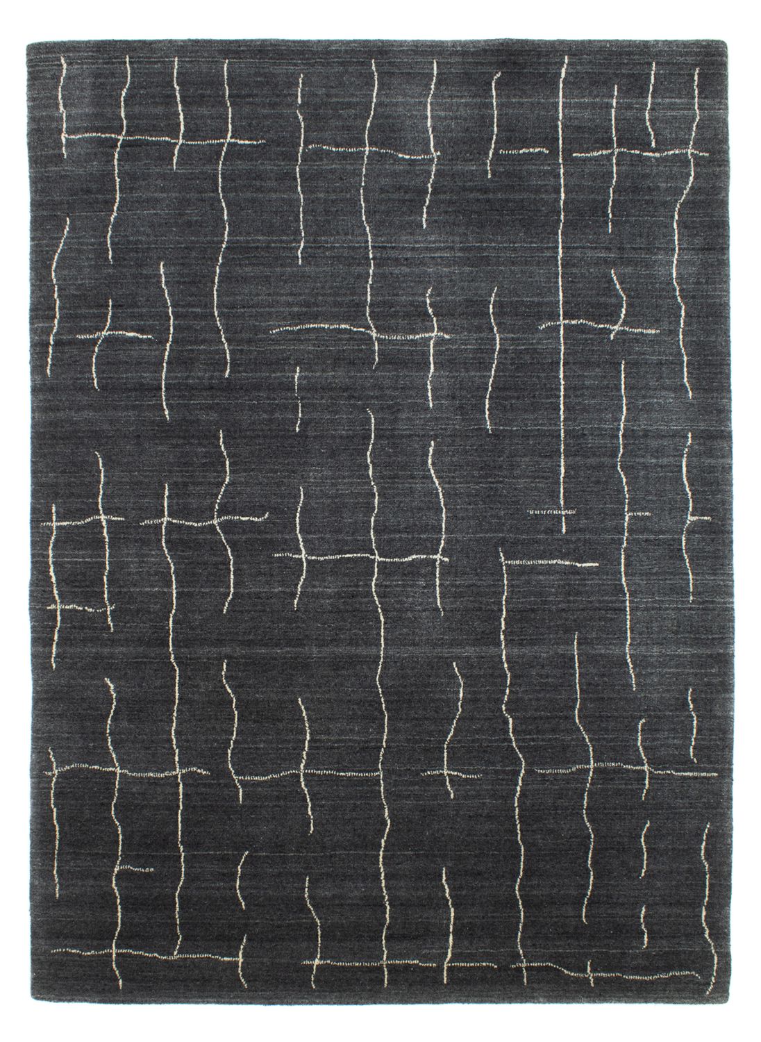 Nepal Tæppe - 200 x 142 cm - grå