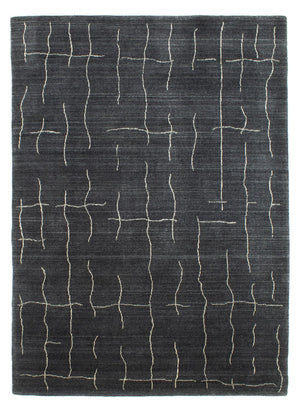 Nepal Tæppe - 200 x 142 cm - grå