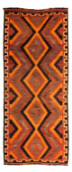 Antikt kilim Tæppe 320x140cm