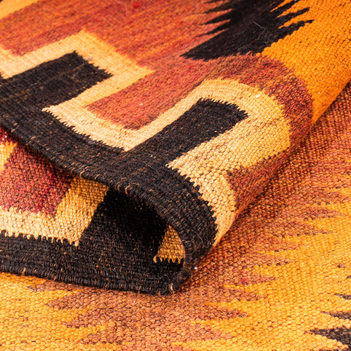 Løber Kelim-tæppe - gammelt - 320 x 140 cm - flerfarvet