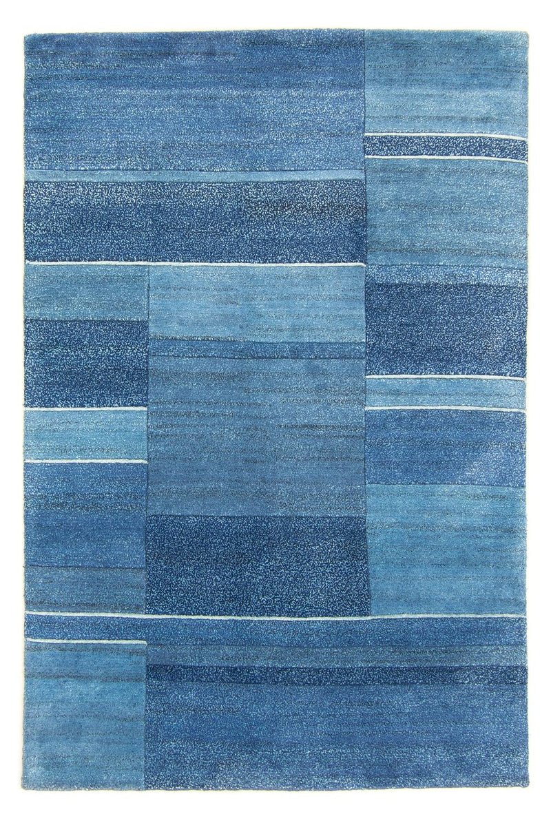 Nepal Tæppe - 181 x 121 cm - blå
