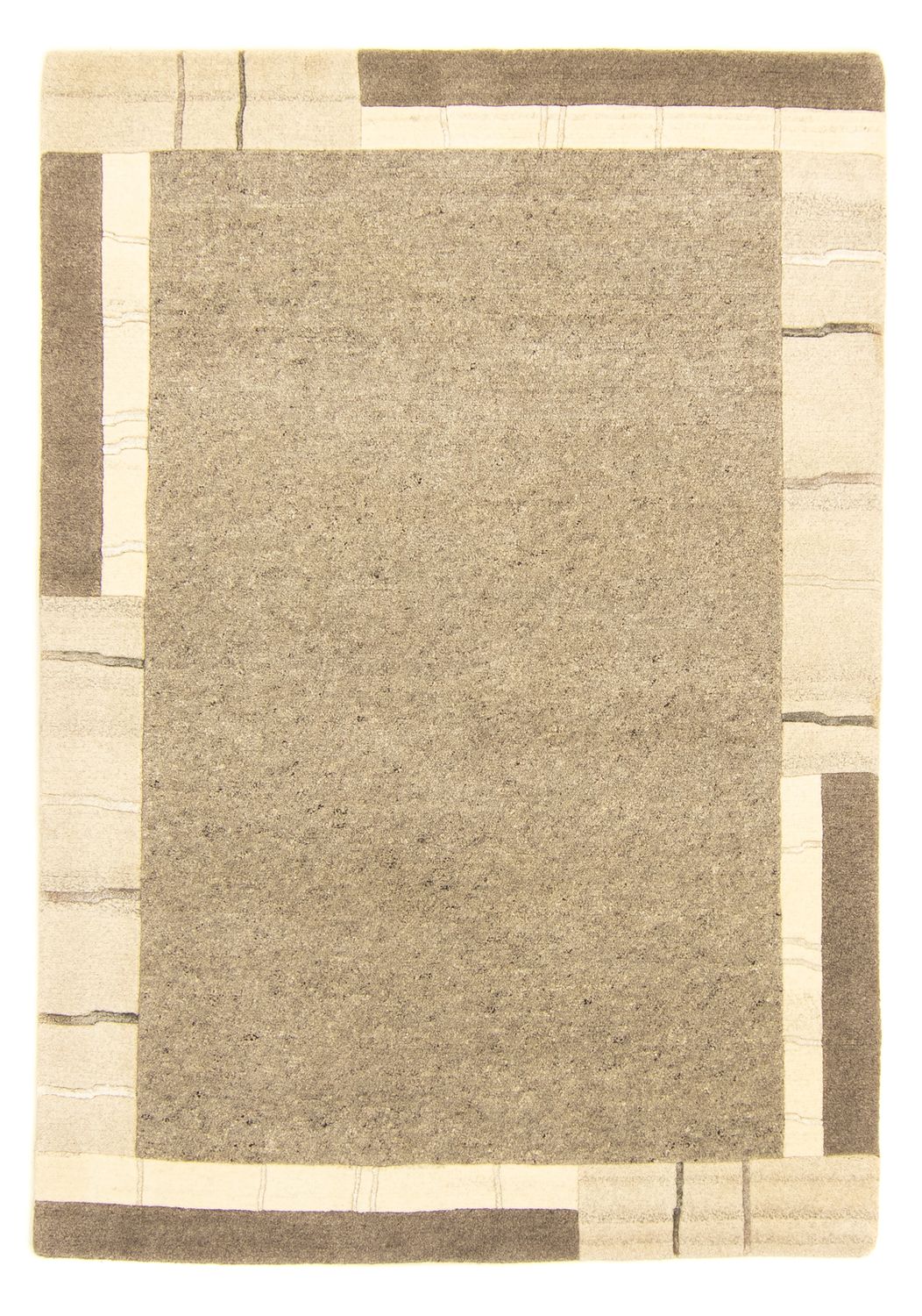 Nepal Tæppe - 185 x 128 cm - grå