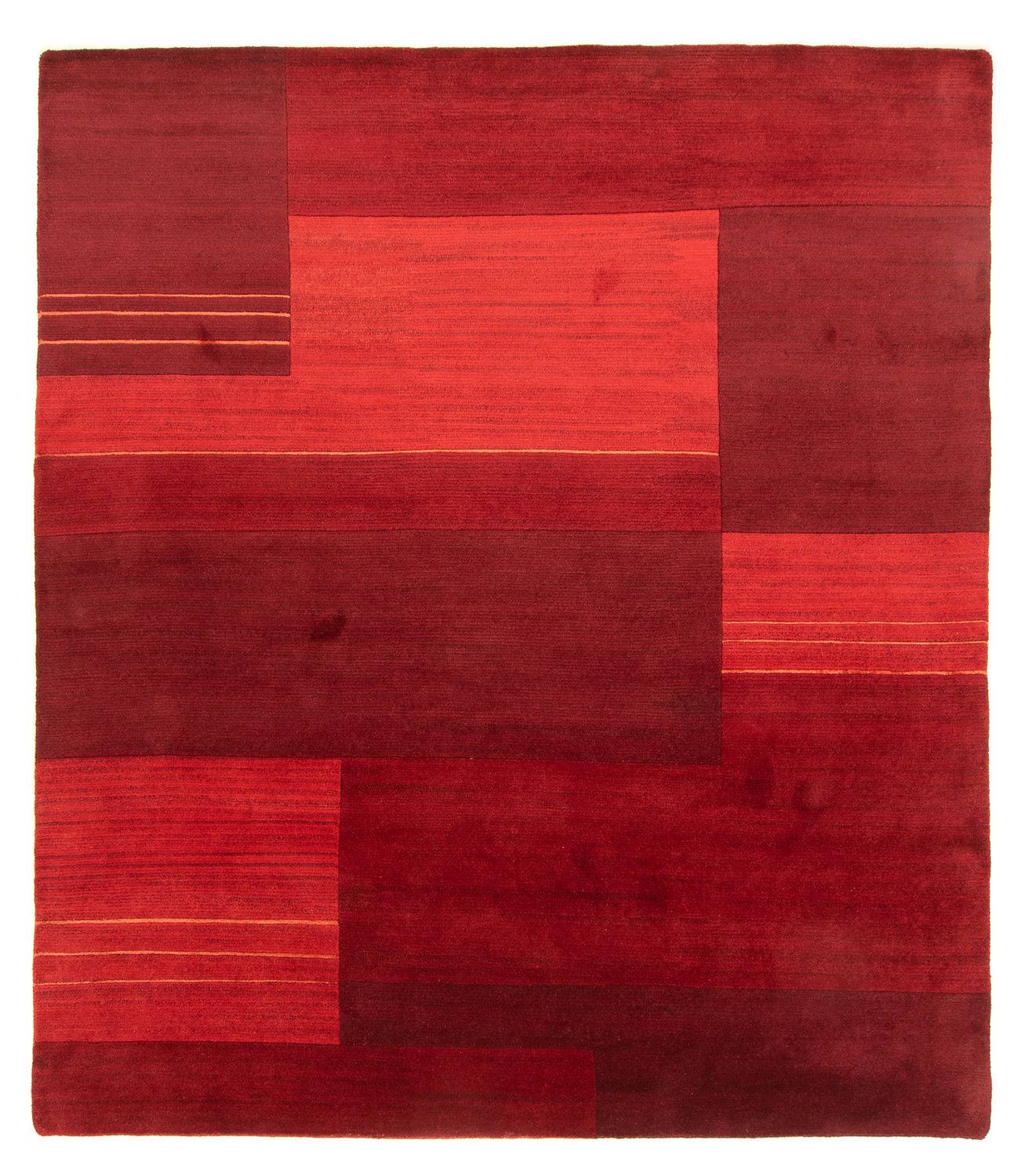Nepal Tæppe - 282 x 249 cm - rød