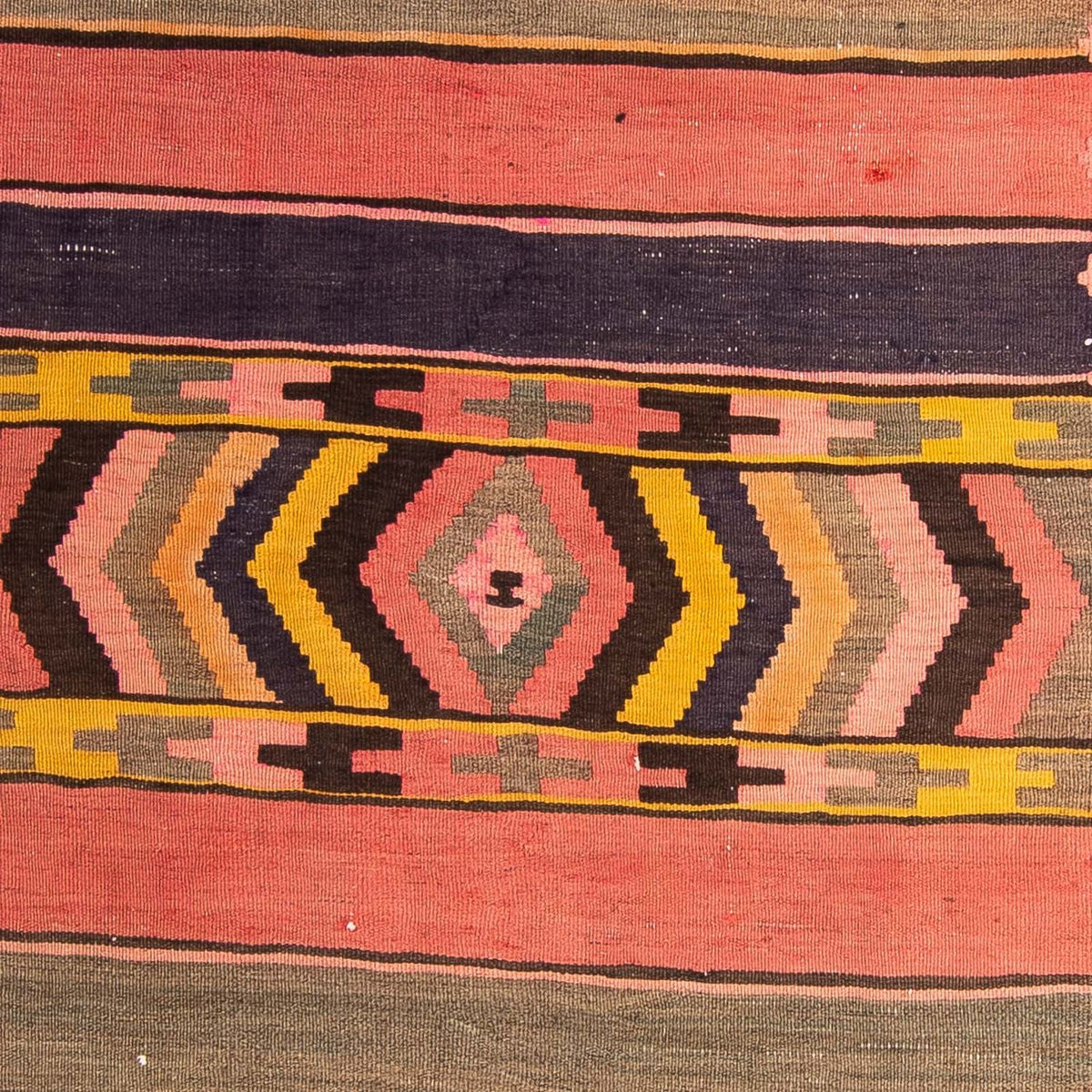 Løber Kelim-tæppe - gammelt - 300 x 125 cm - flerfarvet