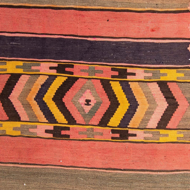 Løber Kelim-tæppe - gammelt - 300 x 125 cm - flerfarvet