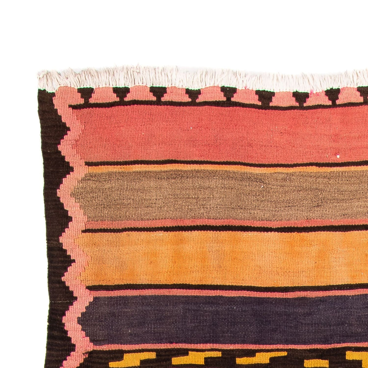 Løber Kelim-tæppe - gammelt - 300 x 125 cm - flerfarvet