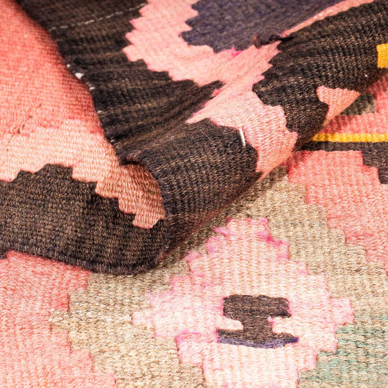 Løber Kelim-tæppe - gammelt - 300 x 125 cm - flerfarvet