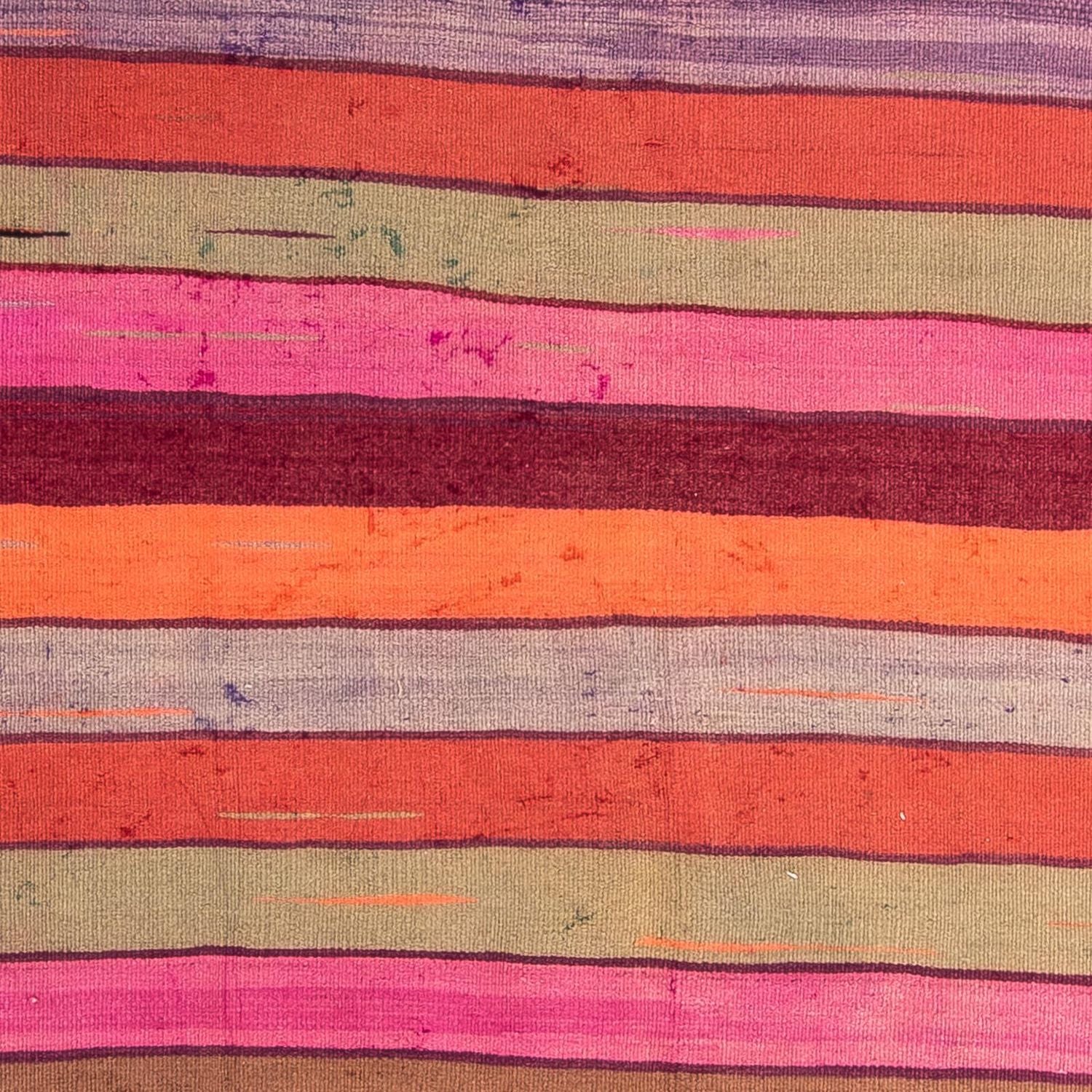 Kelim-tæppe - gammelt - 340 x 180 cm - flerfarvet