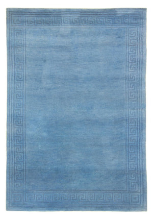 Nepal Tæppe - 200 x 141 cm - blå