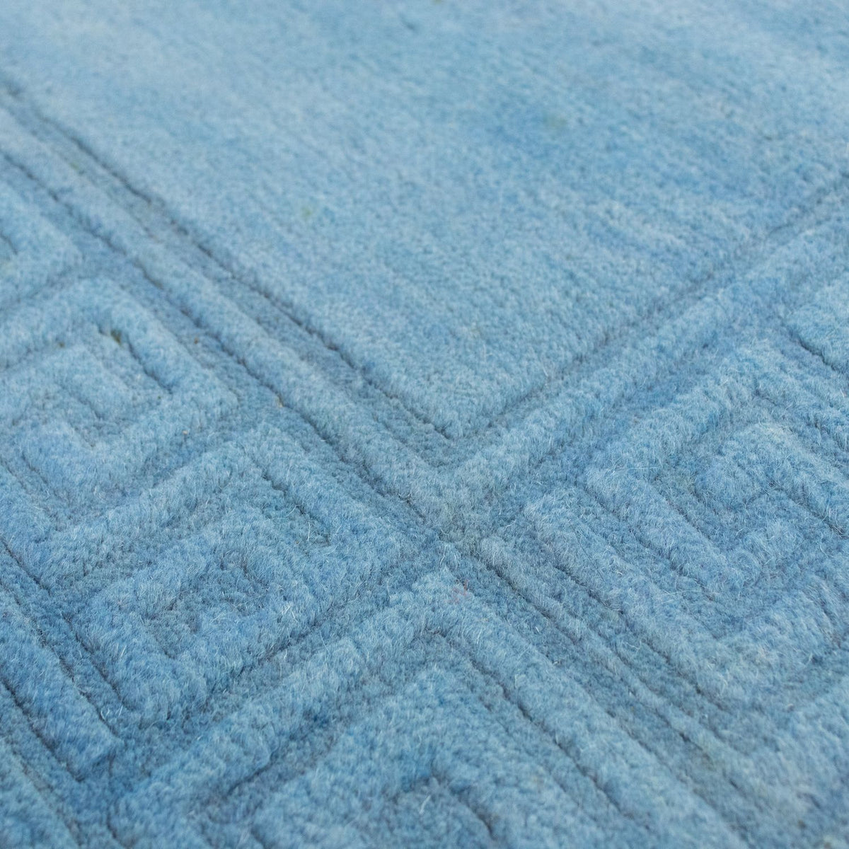 Nepal Tæppe - 200 x 141 cm - blå