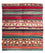 Kelim-tæppe - gammelt - 204 x 184 cm - flerfarvet