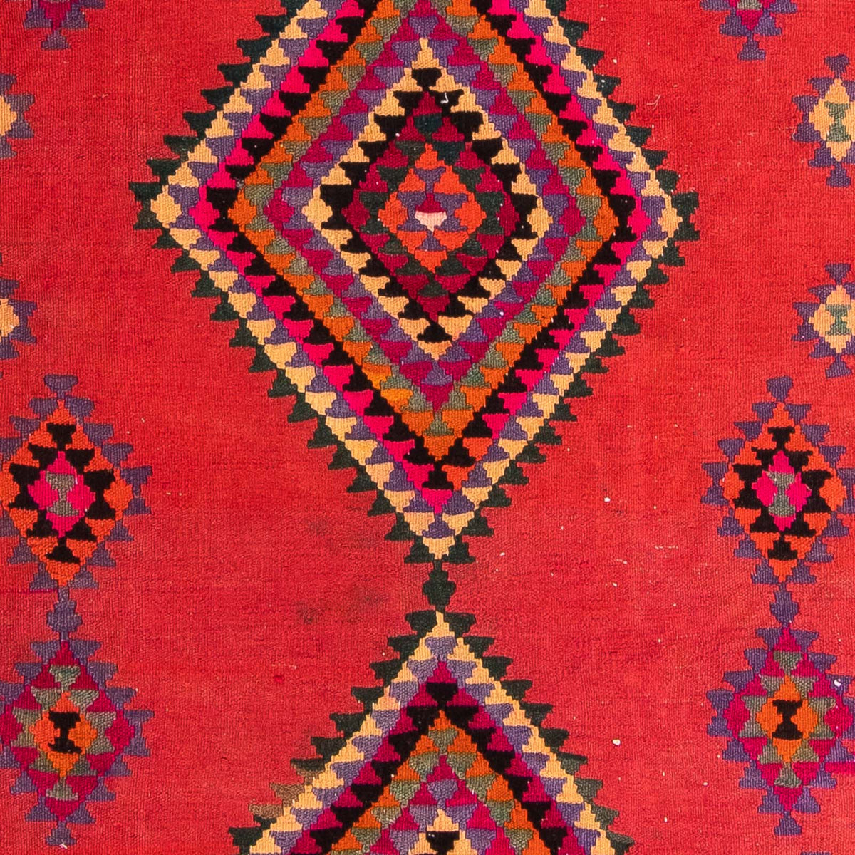 Løber Kelim-tæppe - gammelt - 390 x 155 cm - flerfarvet