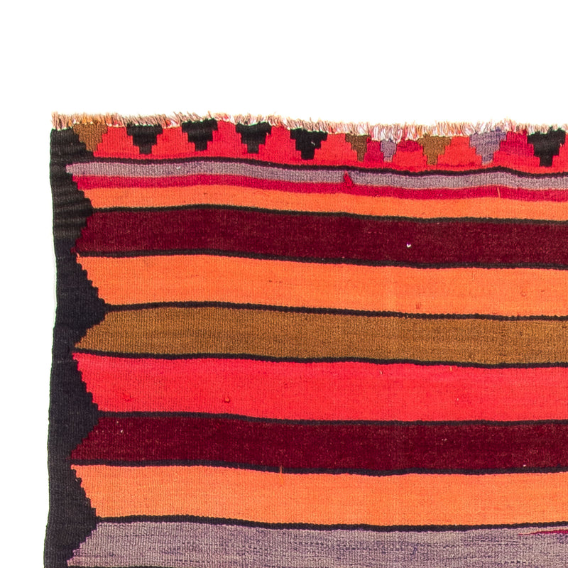 Kelim-tæppe - gammelt - 330 x 170 cm - flerfarvet