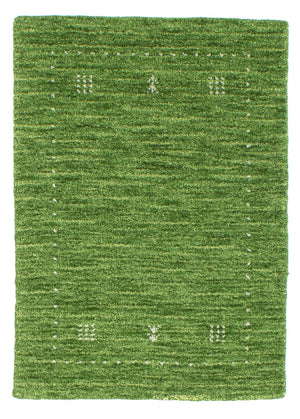 Gabbeh-tæppe - Softy - 88 x 62 cm - grøn