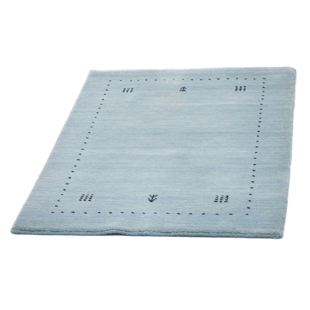 Gabbeh-tæppe - Softy - 95 x 65 cm - turkis