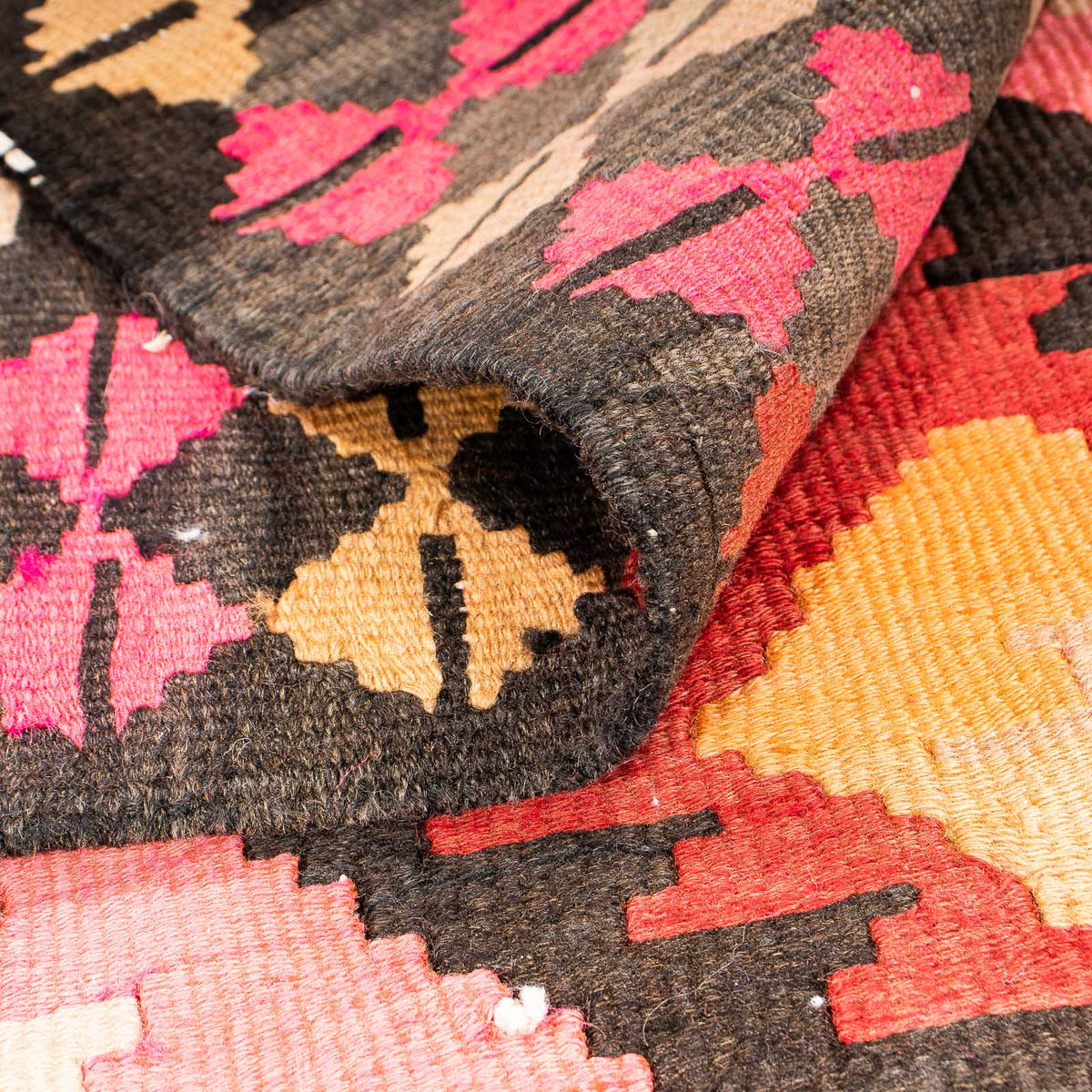 Løber Kelim-tæppe - gammelt - 275 x 150 cm - flerfarvet