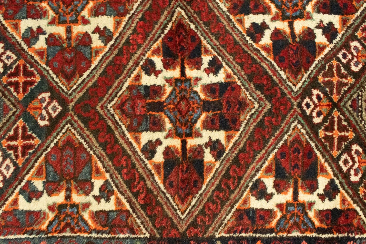 Persisk tæppe - Nomadisk - 144 x 98 cm - rød