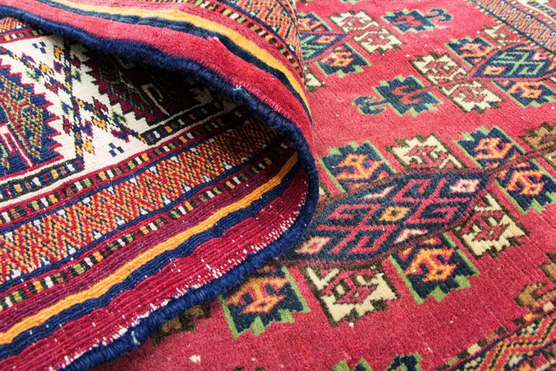 Afghansk tæppe - Bukhara - 106 x 94 cm - rød