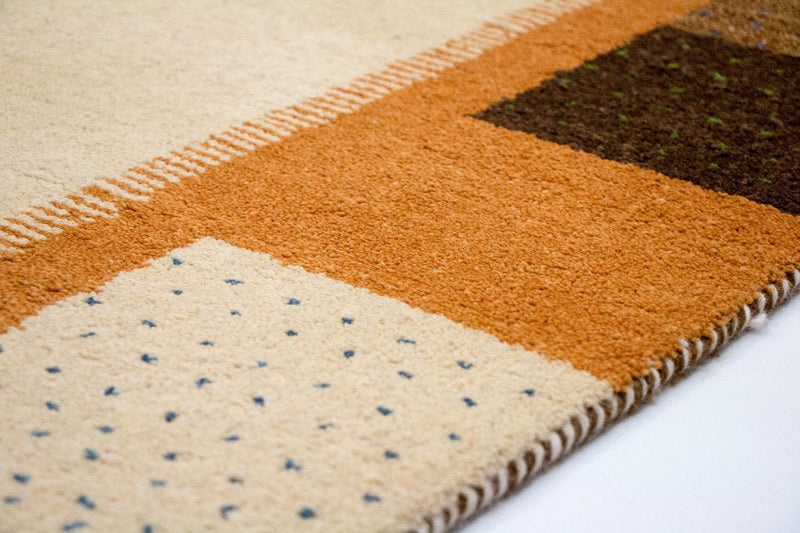 Gabbeh-tæppe - Indus - 243 x 171 cm - beige