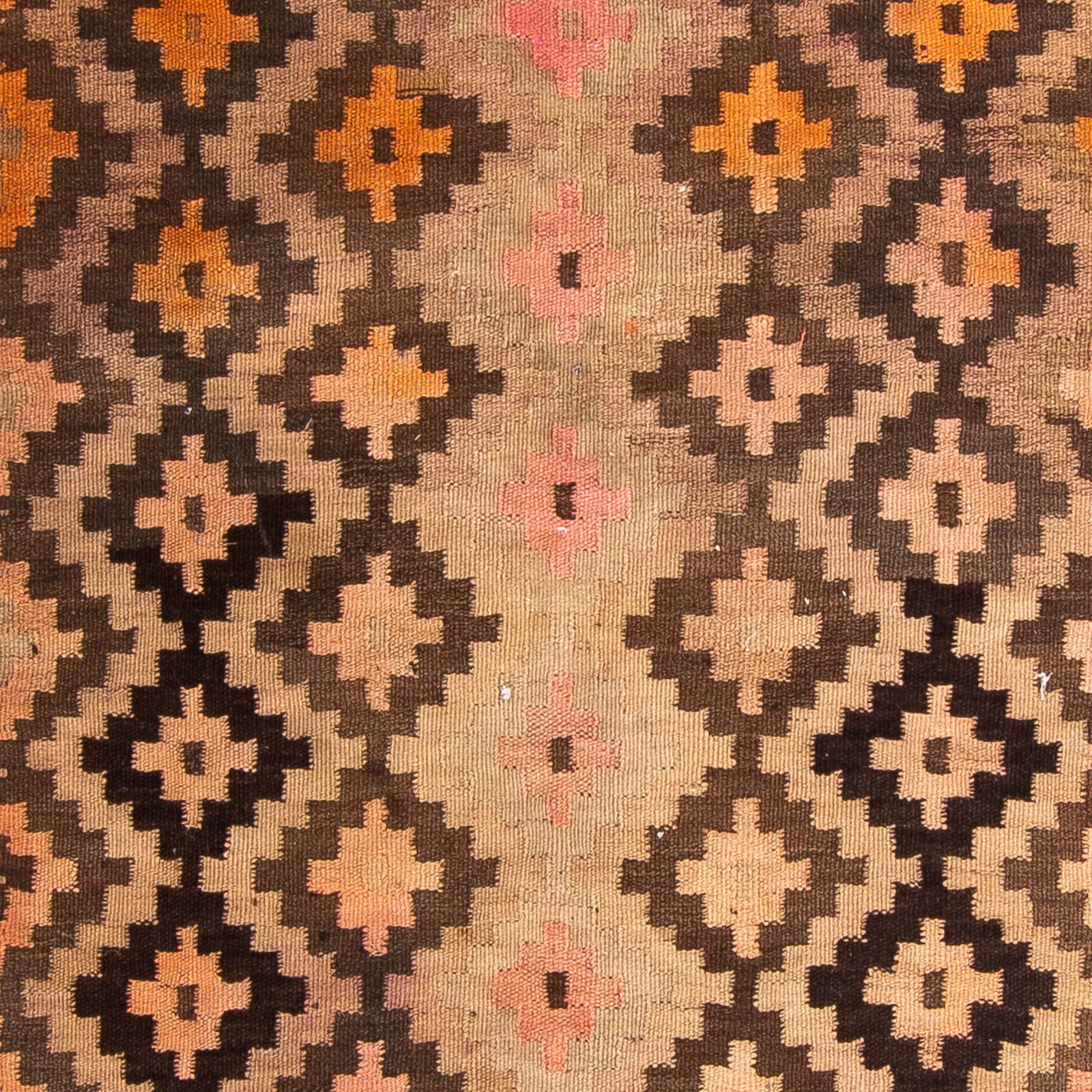 Løber Kelim-tæppe - gammelt - 350 x 120 cm - flerfarvet