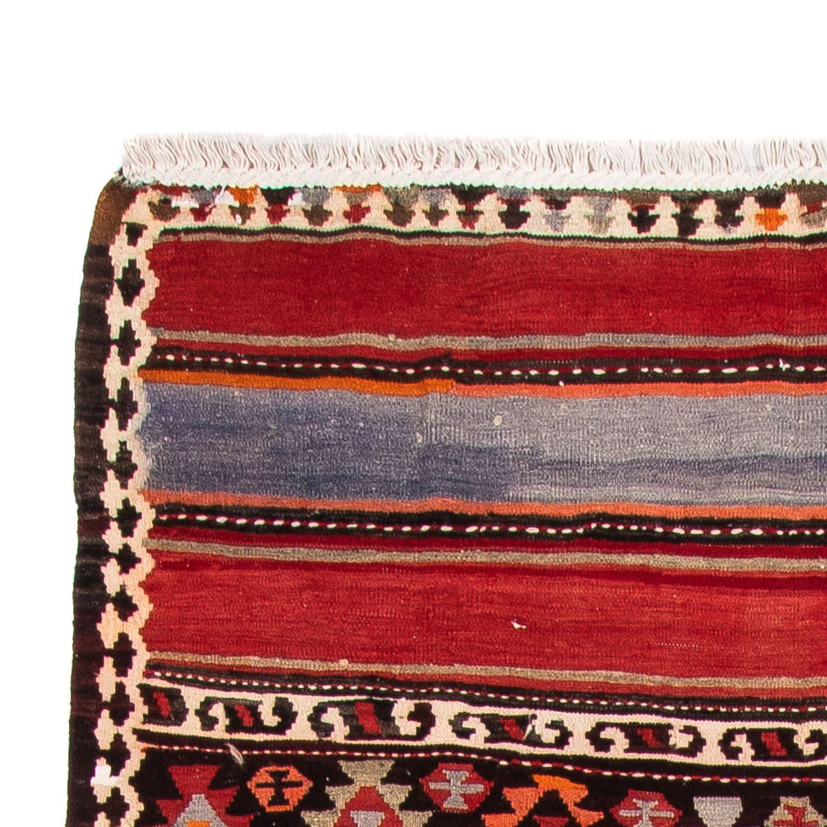 Løber Kelim-tæppe - gammelt - 310 x 140 cm - flerfarvet